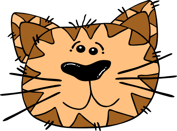 Animated Animal Clipart Cartoon Cat Face Clip Art