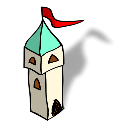 Free Stock Photos | Illustration Of A Small Cartoon Castle Tower ...
