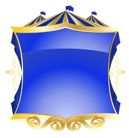 carnival frames-blue