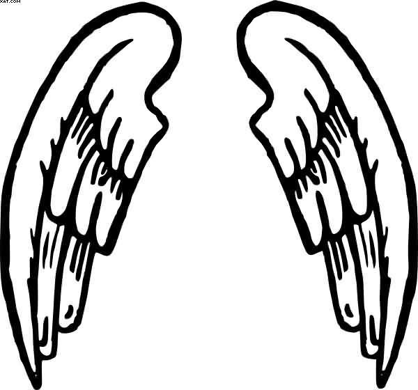 Simple Angel Tattoo Design | Tattoobite.com