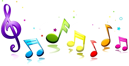 Colorful Music Notes Symbols - Free Clipart Images
