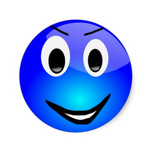 Blue Happy Face Cartoon - ClipArt Best