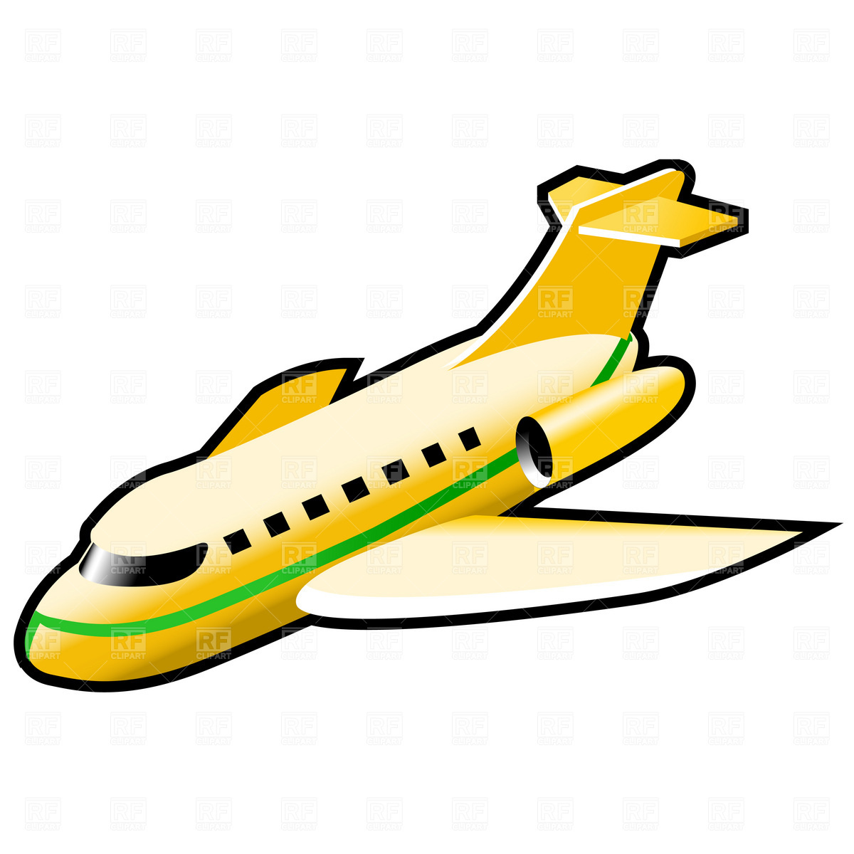 Airplane With Banner Vector - Free Clipart Images