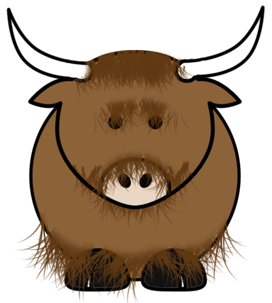 Cartoon Yak Clipart
