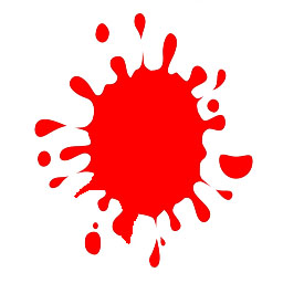 Red Paint Splatter Clipart