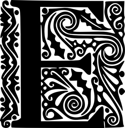 3d red letter e isolated white...
