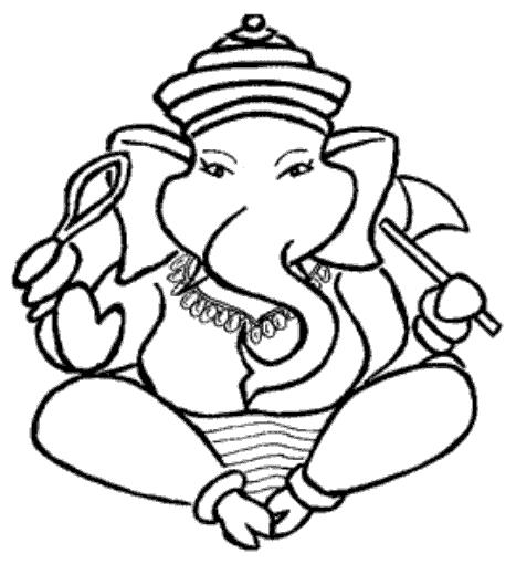 Ganesh Ji Cartoon Sketch Drawing - ClipArt Best