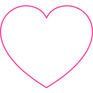 Pink Blank Heart clip art - Polyvore