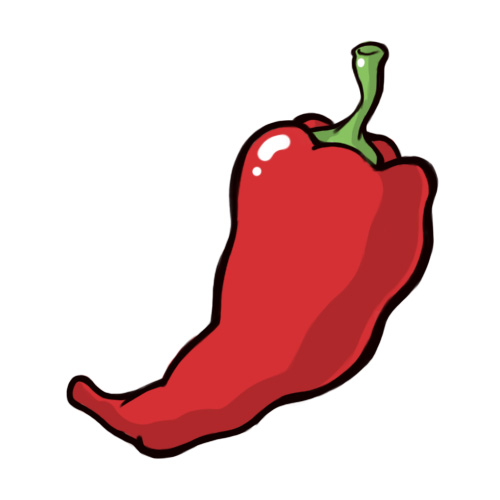 Cartoon chili pepper clipart