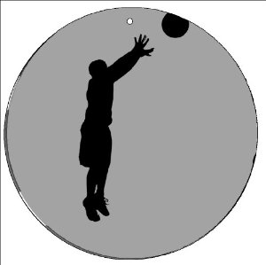 Basketball Animated Suncatcher: Toys & Games