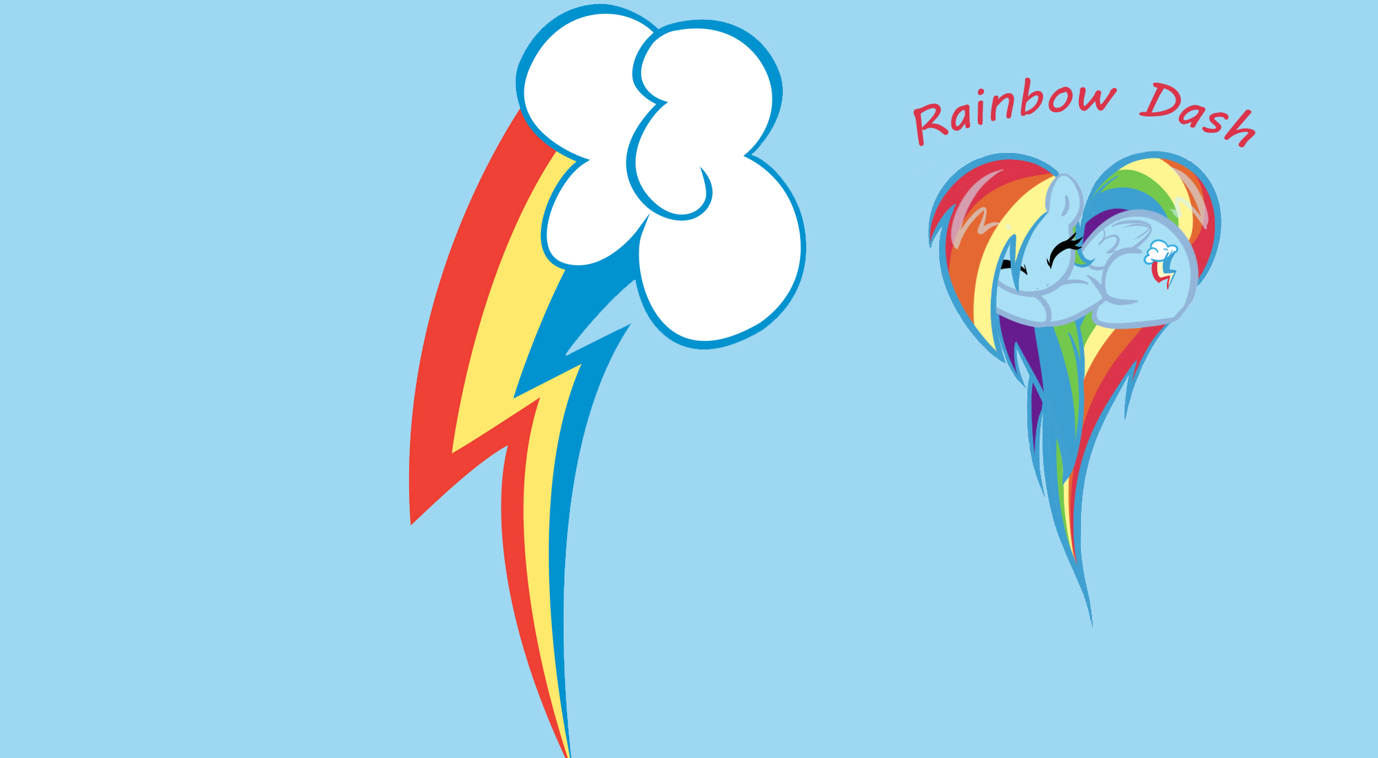 Rainbow Dash Heart Wallpaper