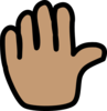 Waving Hand - vector clip art online, royalty free & public domain