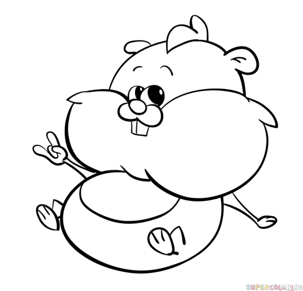 How to draw a cartoon hamster | Step by step Drawing tutorials