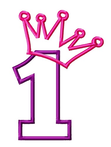 1 outline clipart