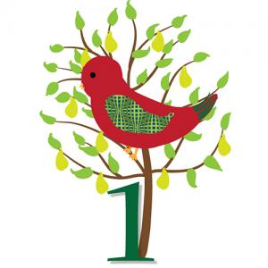 Partridge in a pear tree clip art