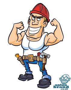 Animated handyman clipart