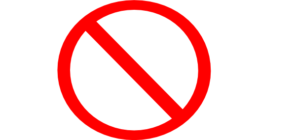 Clipart crossed out