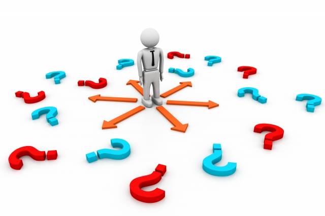 Clipart of confused person