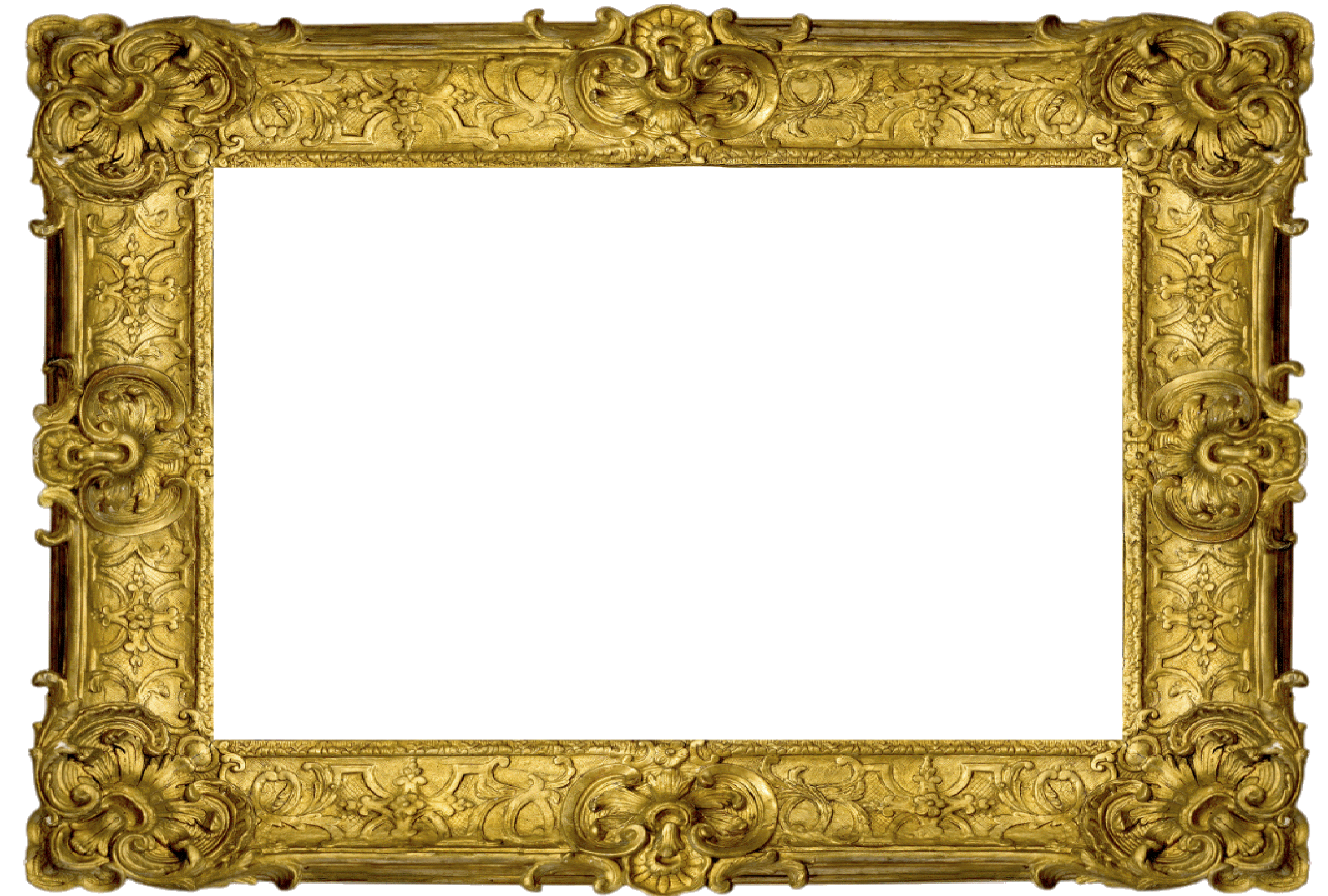 Antique frame clipart gold