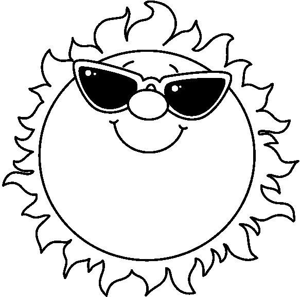 White Sun Clipart