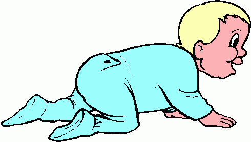 Baby Crawling Clipart