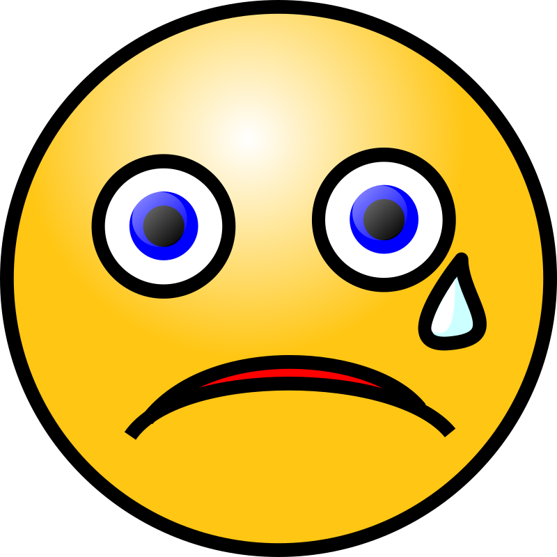 Sad Face Crying Clipart