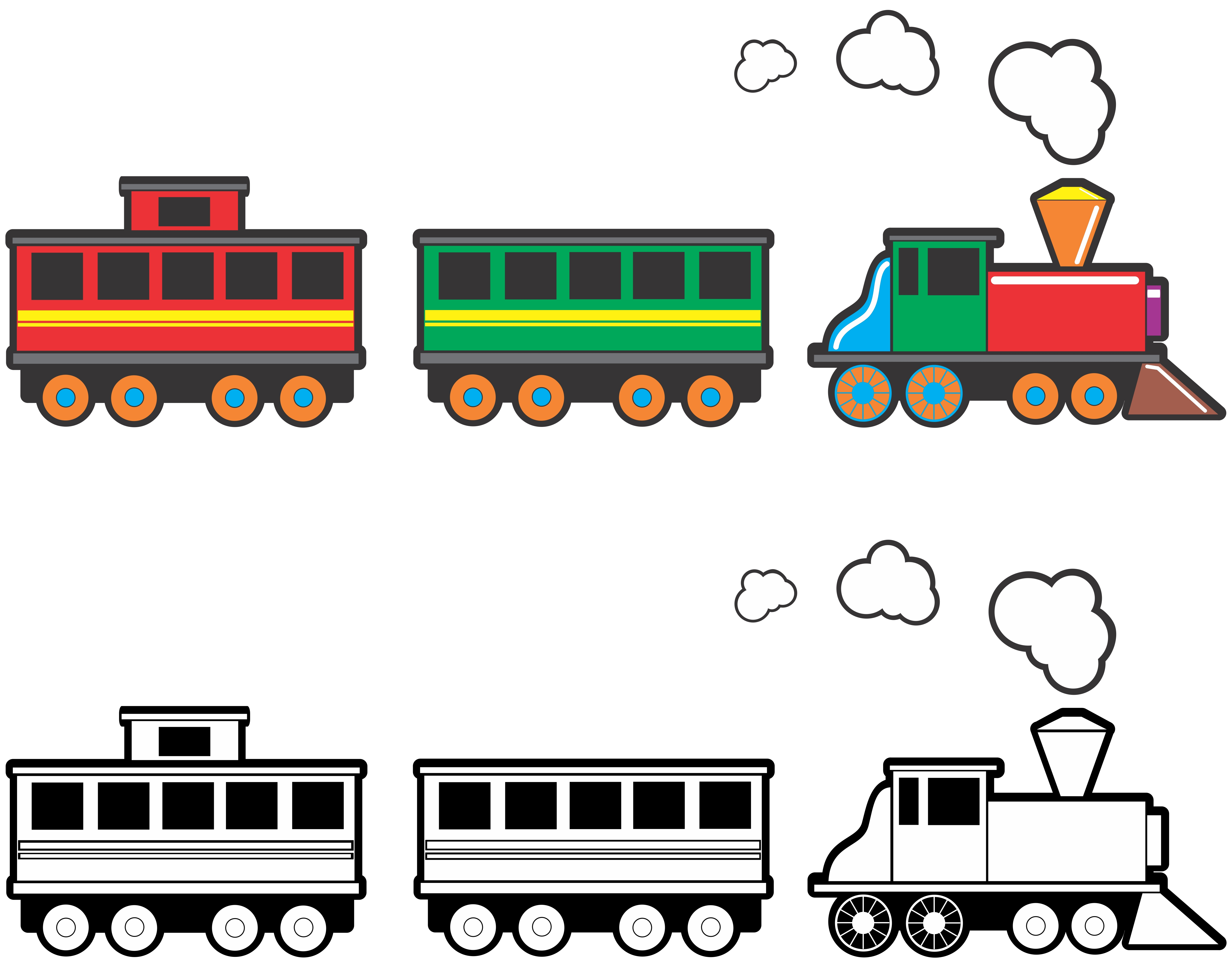 Cartoon Train Clipart