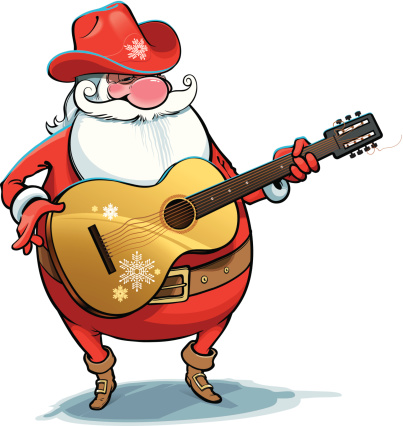 Cartoon Of A Western Christmas Clip Art, Vector Images ...