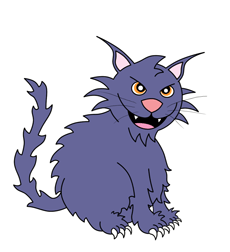 Mean Cartoon Cat - ClipArt Best