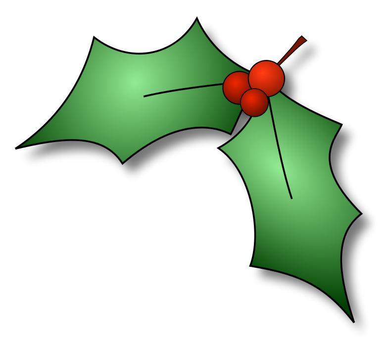 Free Christmas Clip Art Holly - Free Clipart Images