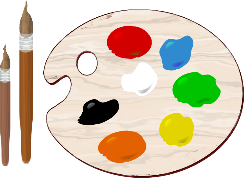 Free to Use & Public Domain Paint Palette Clip Art