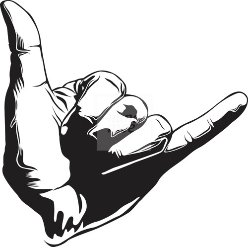 Hang Loose Hand Gesture - Nanamee