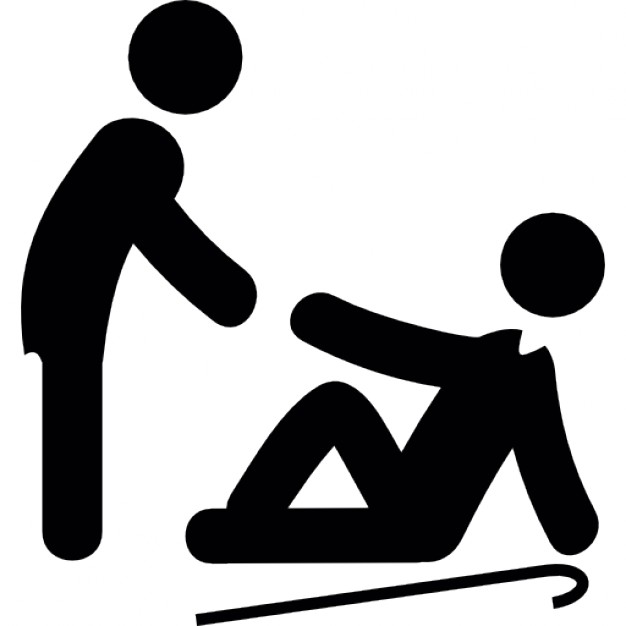 Man helping other to stand up from the floor Icons | Free Download