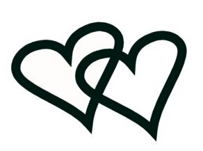 Double Hearts Wedding Clipart
