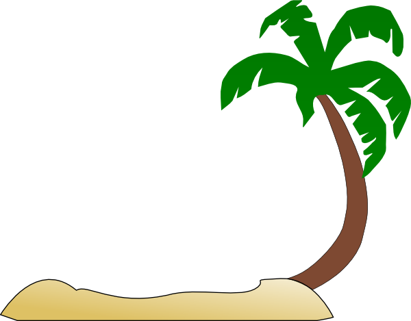 Palm Tree Beach Clipart - Free Clipart Images