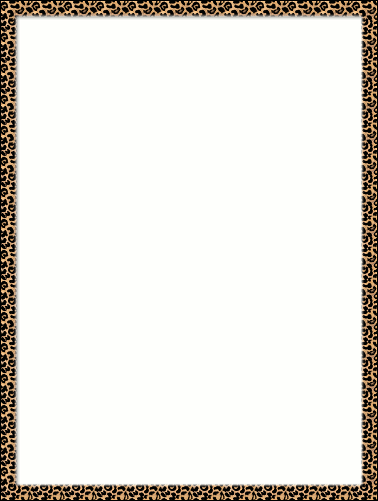 Cheetah Print Border Clipart