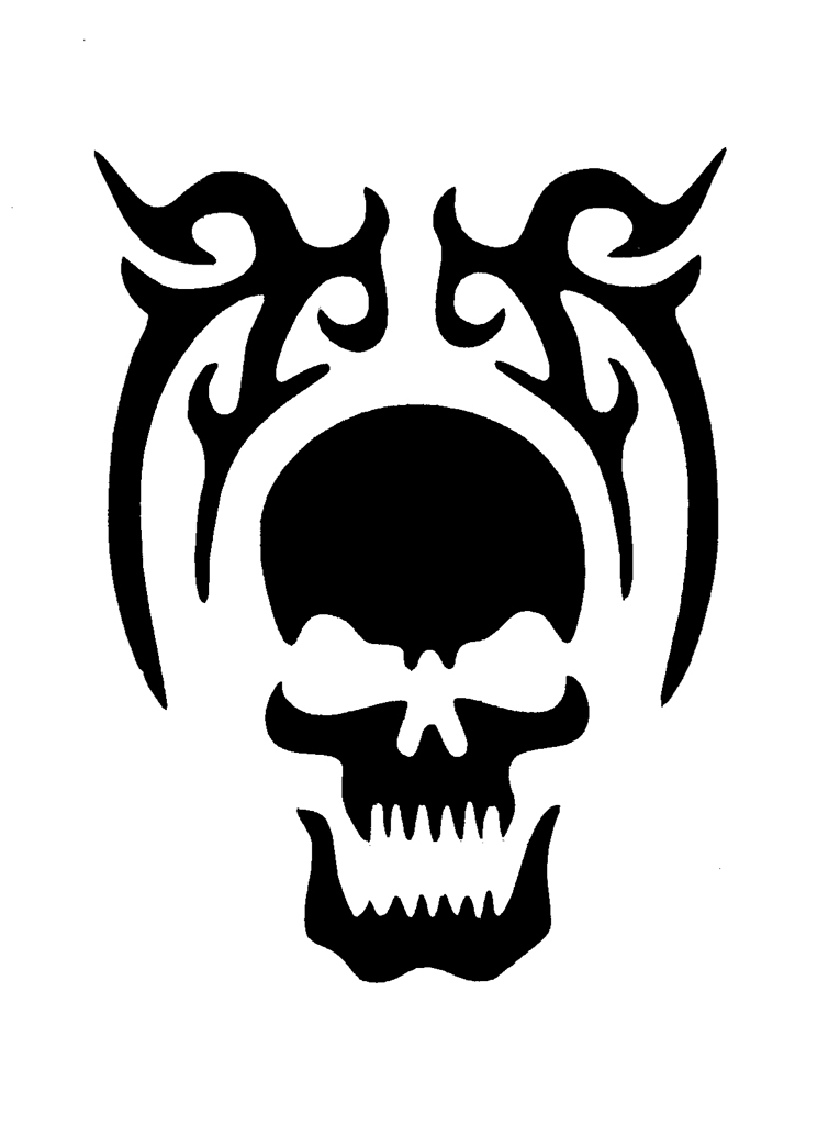 Printable Skull Stencil - Customize and Print