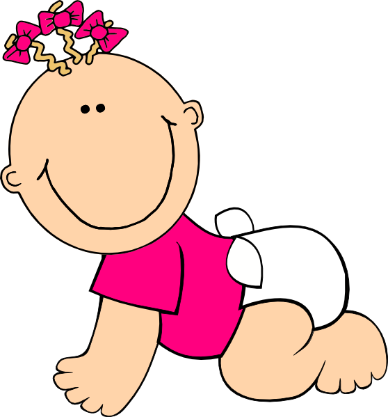 Toddler Girl Animated Clipart