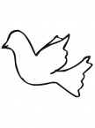 Flying Canary Bird Outline coloring page | Super Coloring