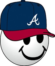 ATLANTA BRAVES MLB BASEBALL LOGO FRIDGE MAGNET