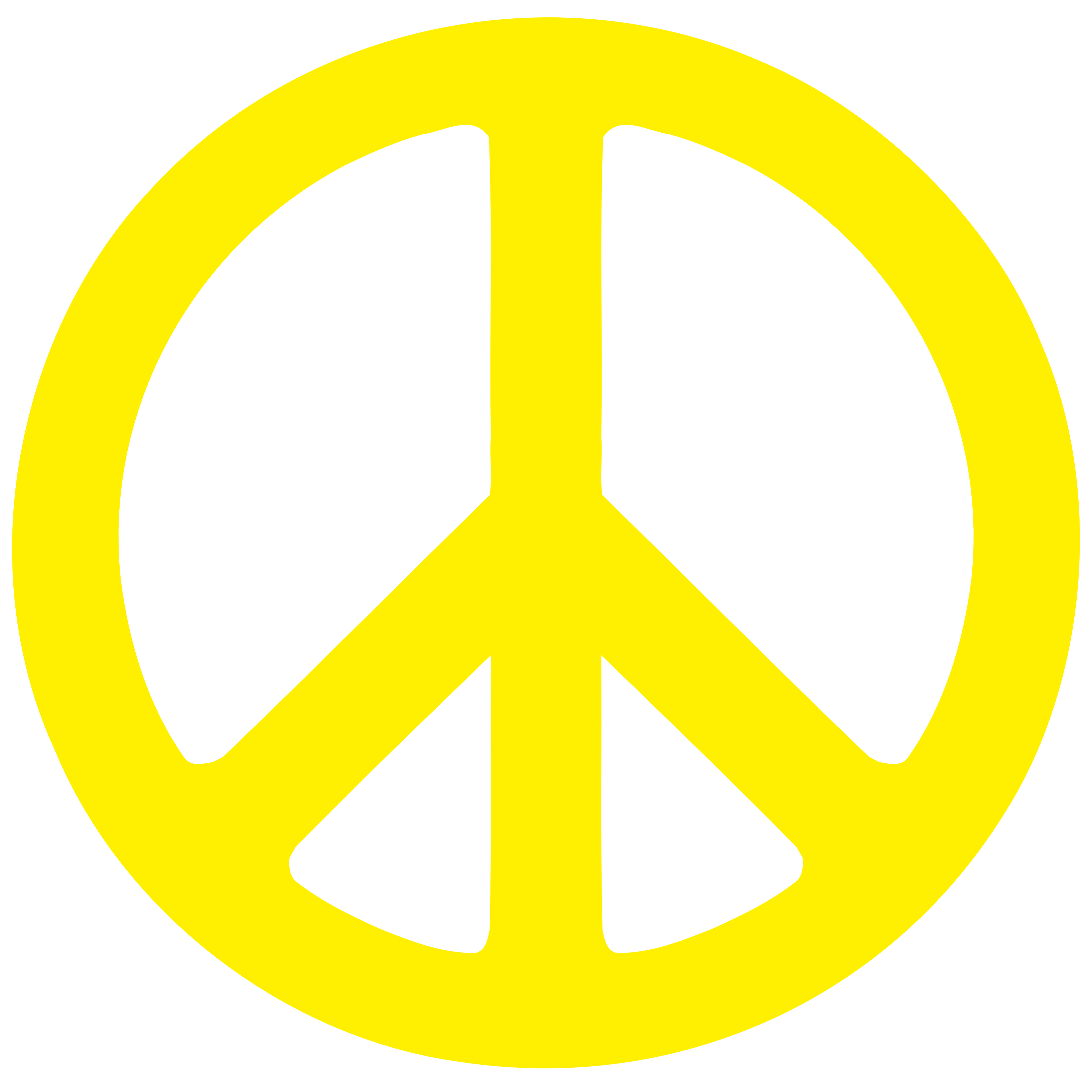 Electric Yellow Peace Symbol 1 dweeb peacesymbol.org Peace Symbol ...