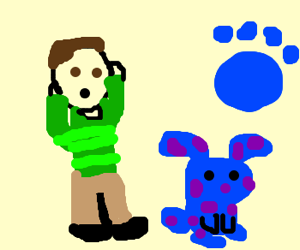 Blues Clues paw print.