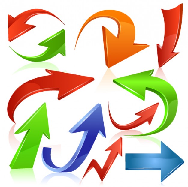 web page arrow icon vector material | Download free Vector