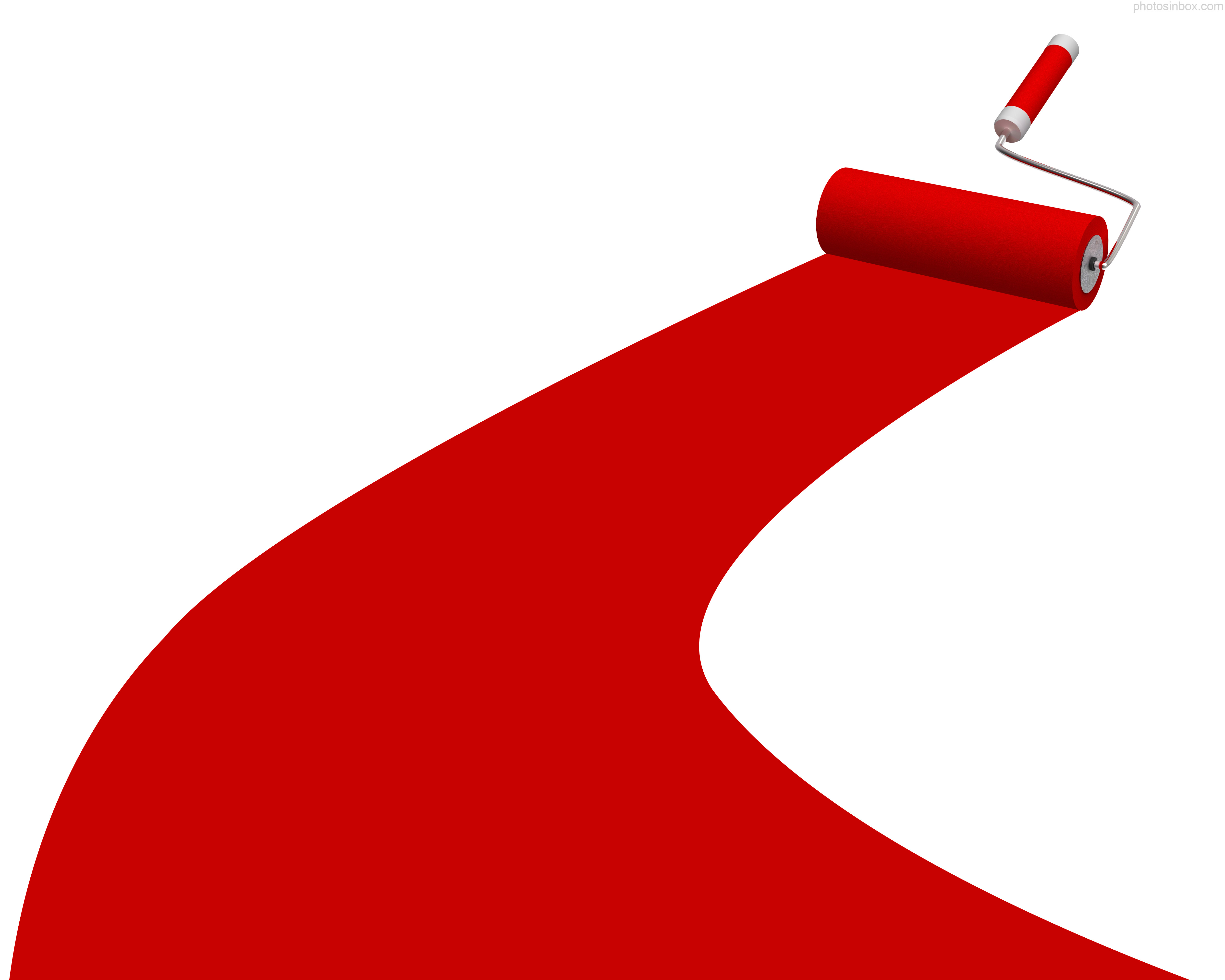 Red Paint Is Applied
