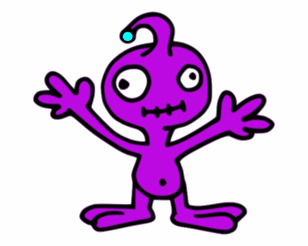 Invader Purple clip art Free Vector