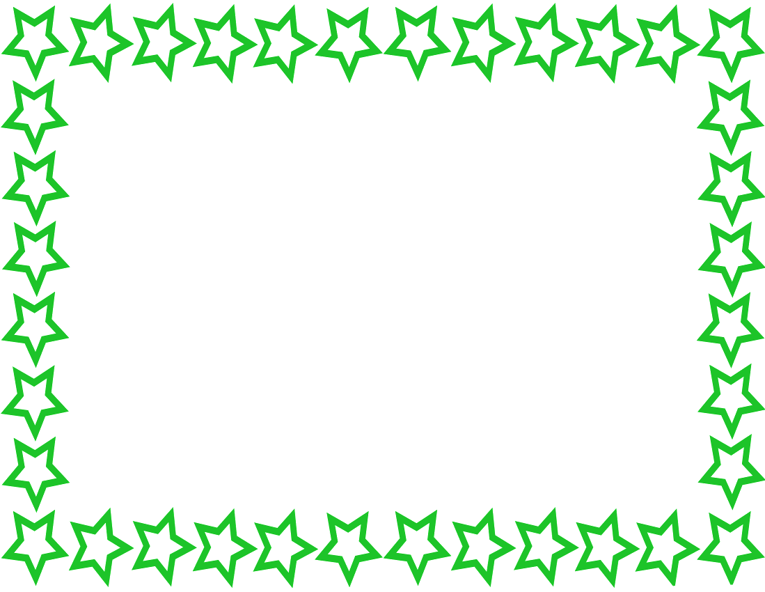 Star Border Page Green Public Domain Clip Art Image Wpclipart ...