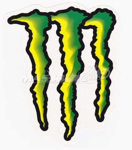 011791 - 8 inch Monster Energy Claw Logo Motorcycle Helmet Fairing ...