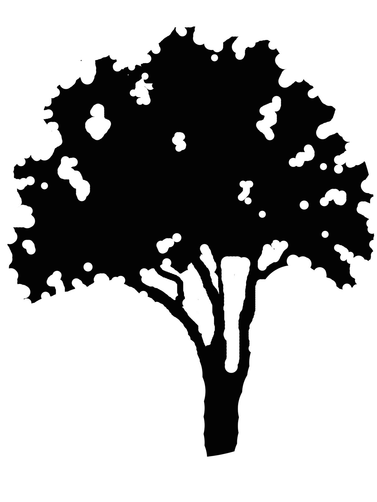 Deborah Secor: Today's Art Class: Stylized Negative Trees class ...