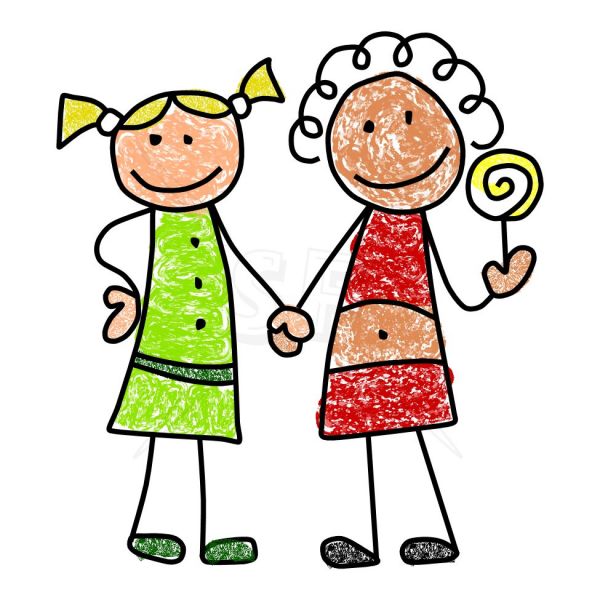 best friends clip art free