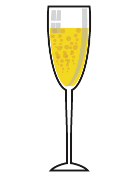 Champagne glasses clipart free